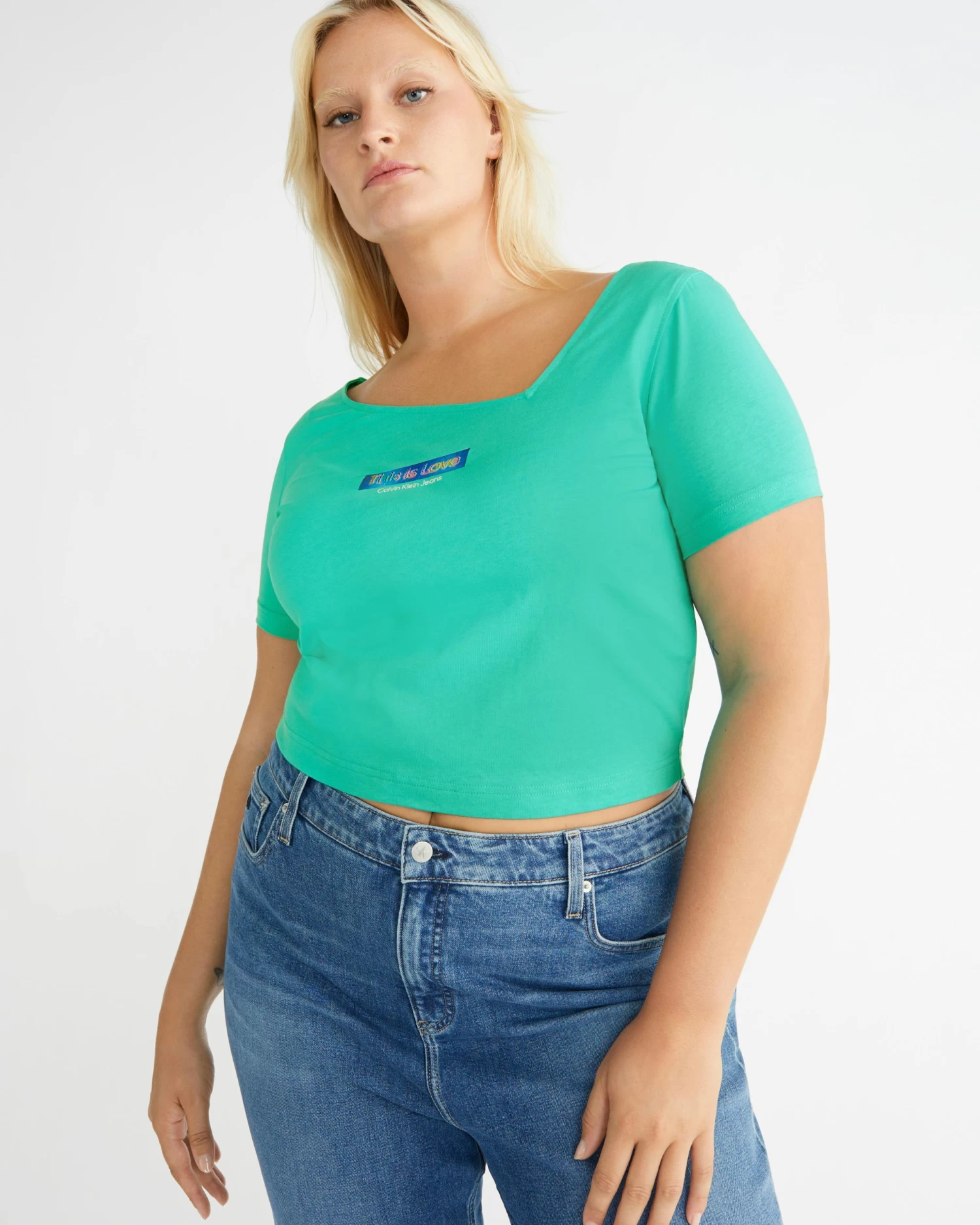 Calvin Klein Pride Cropped Baby T-Shirt - Image 6