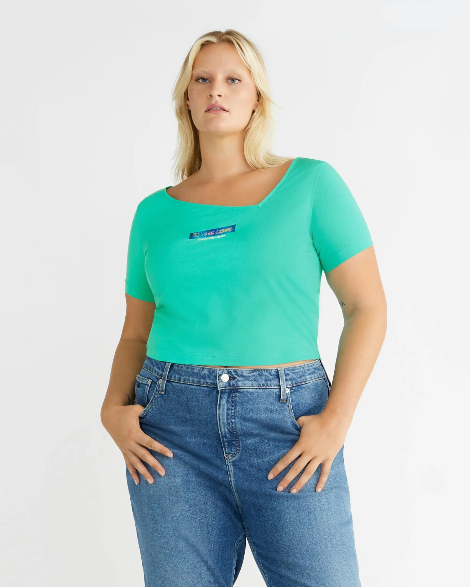 Calvin Klein Pride Cropped Baby T-Shirt - Image 8