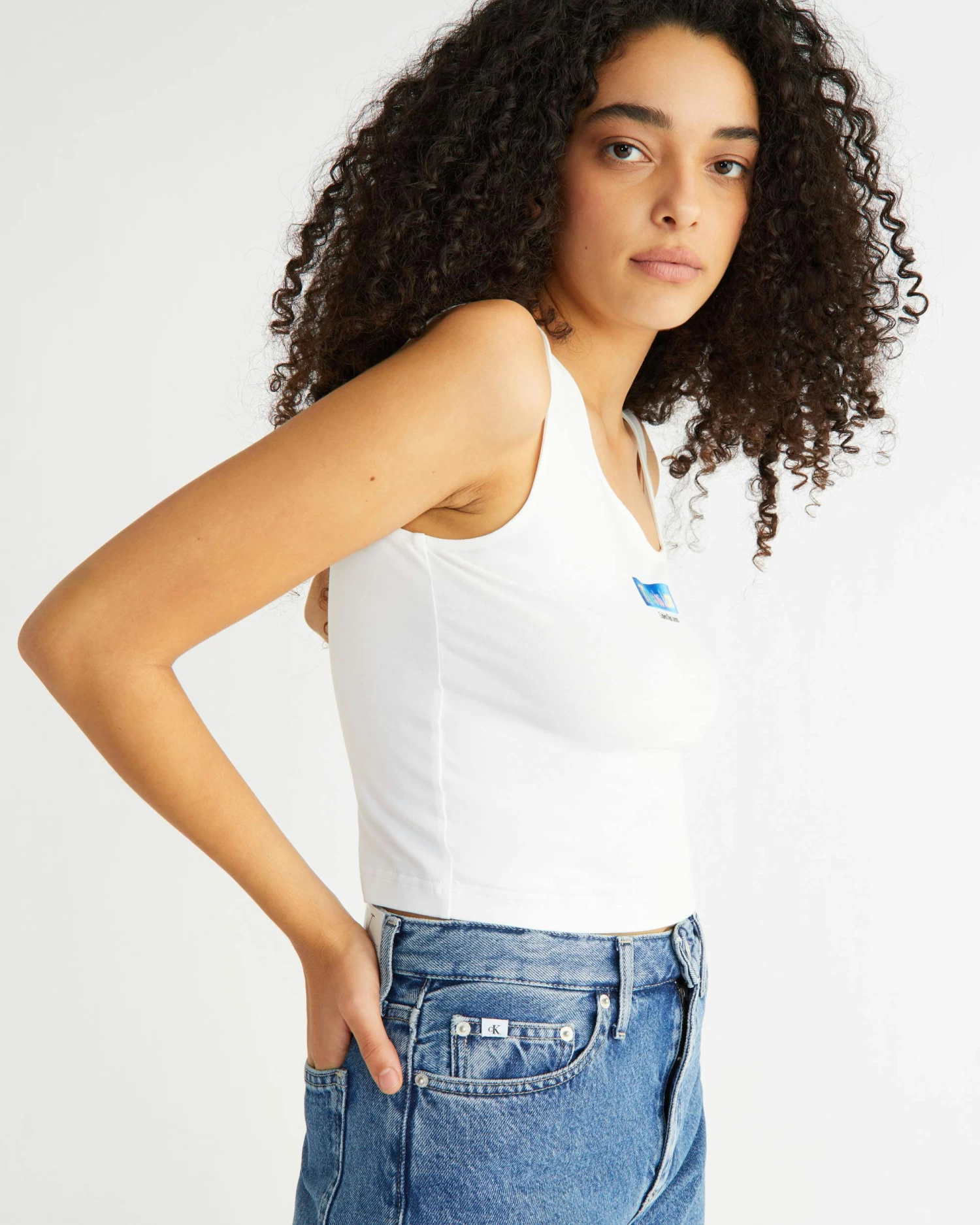 Calvin Klein Pride Cropped Tank Top - Image 3