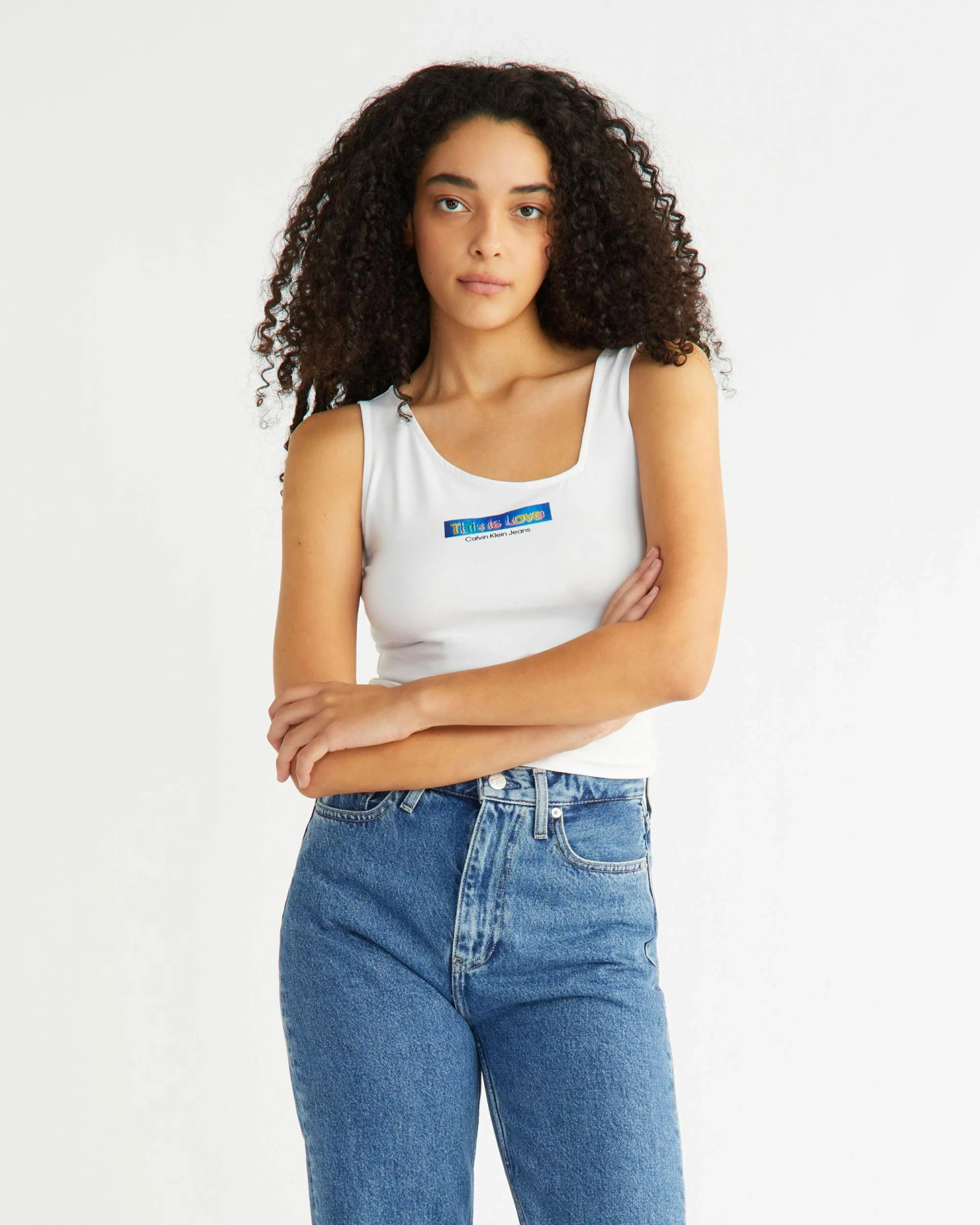 Calvin Klein Pride Cropped Tank Top