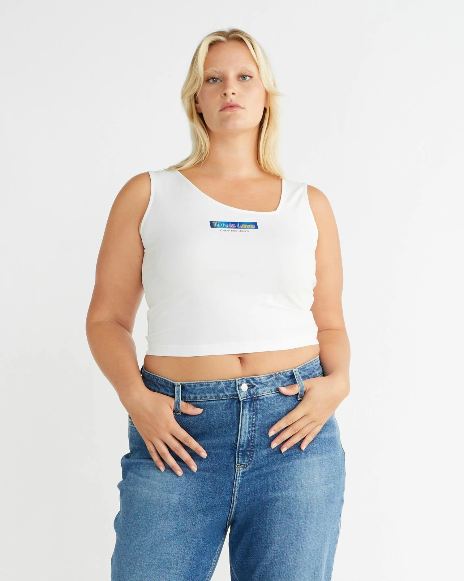 Calvin Klein Pride Cropped Tank Top - Image 8