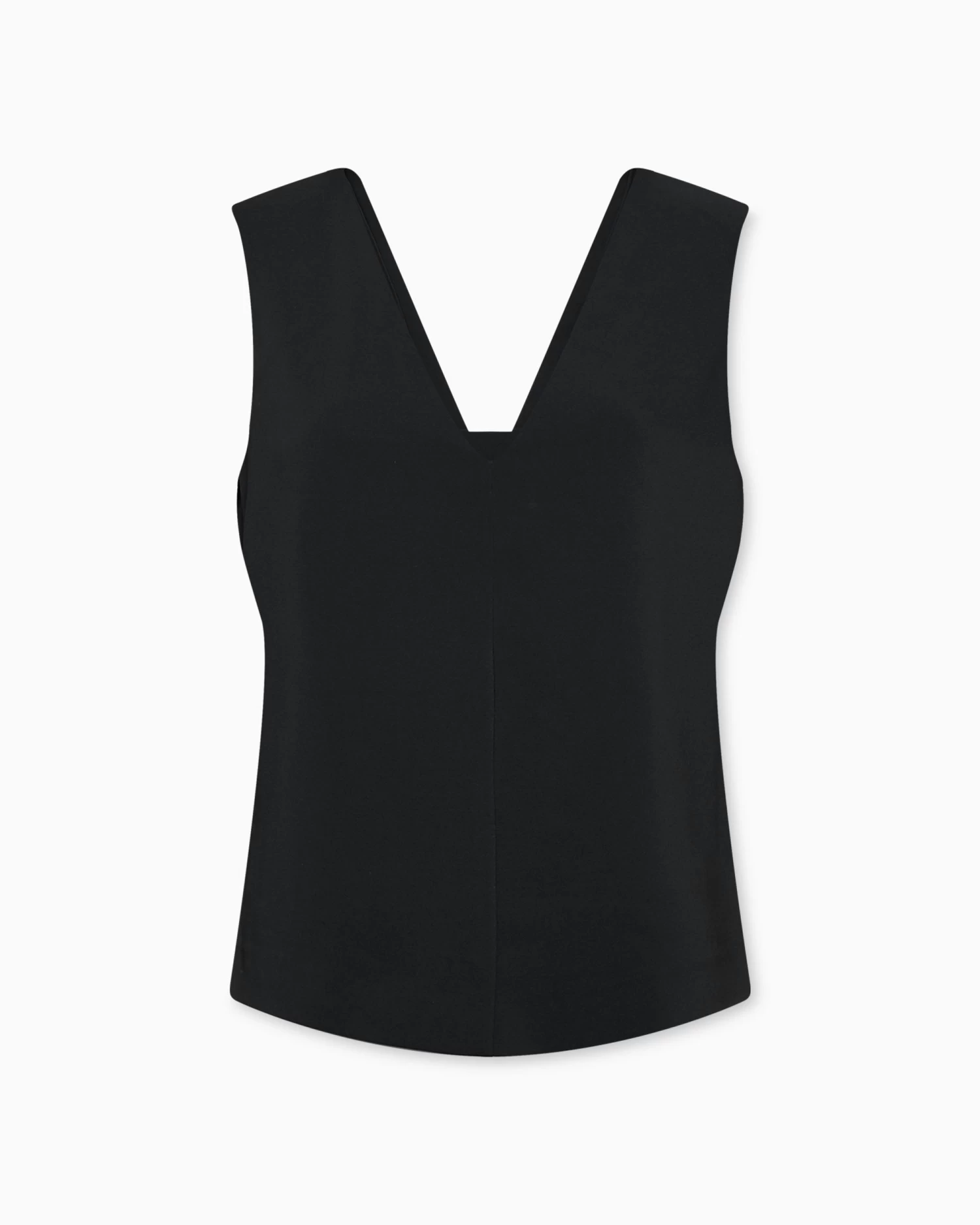 Calvin Klein Crepe V Neck Top - Image 3