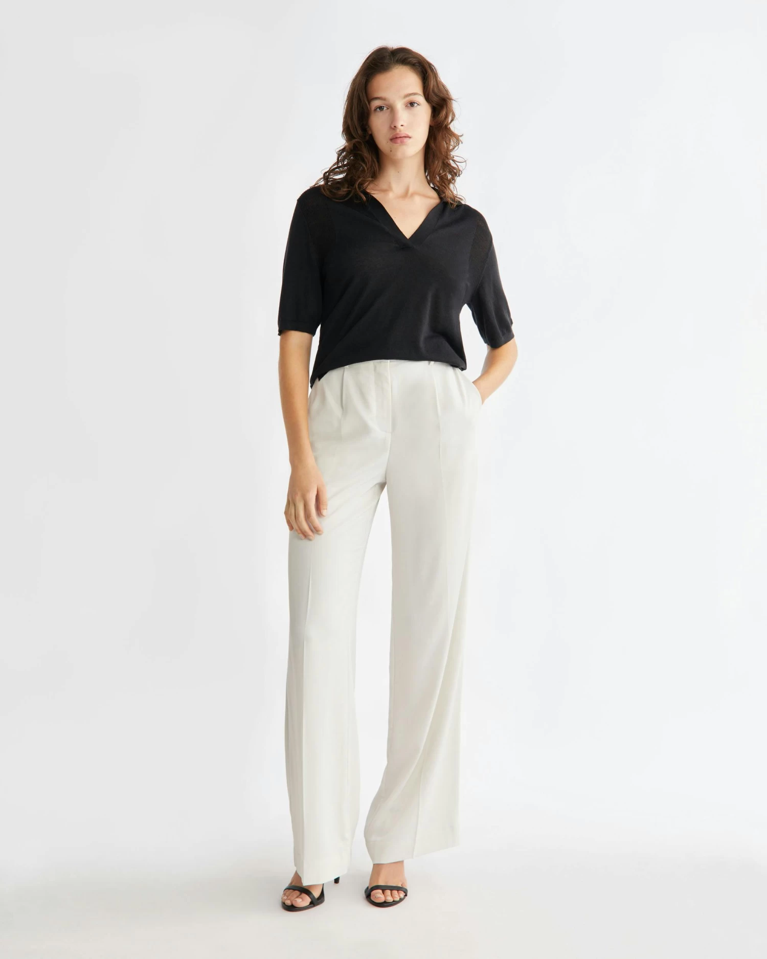 Calvin Klein Lyocell Wool Polo Jumper - Image 4