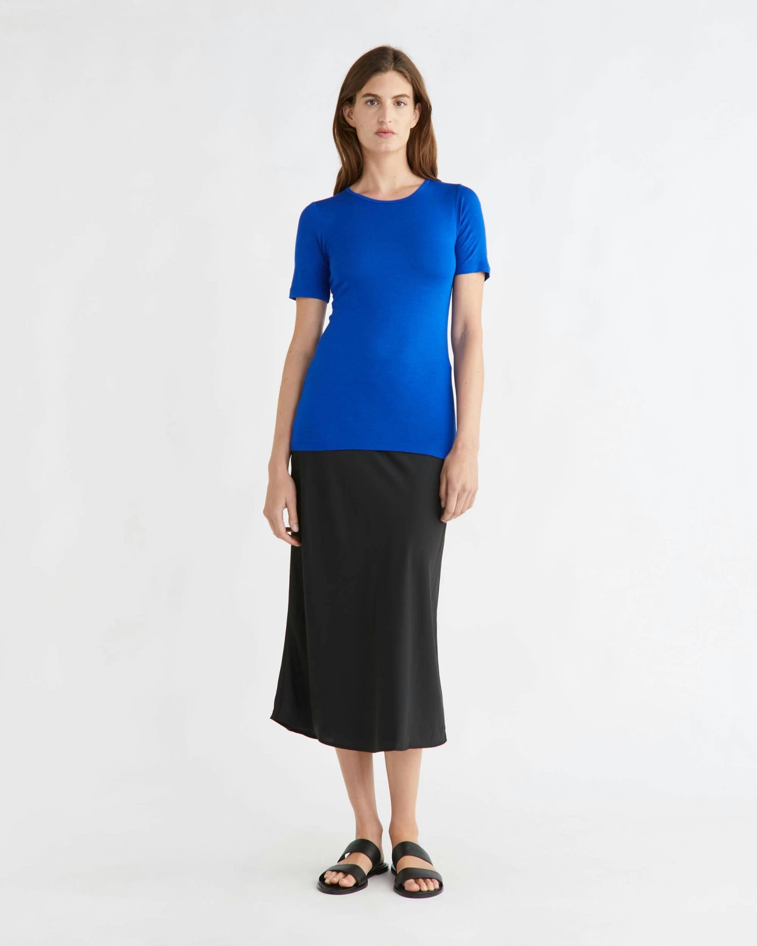 Calvin Klein Modal Silk Short Sleeve Top - Image 4
