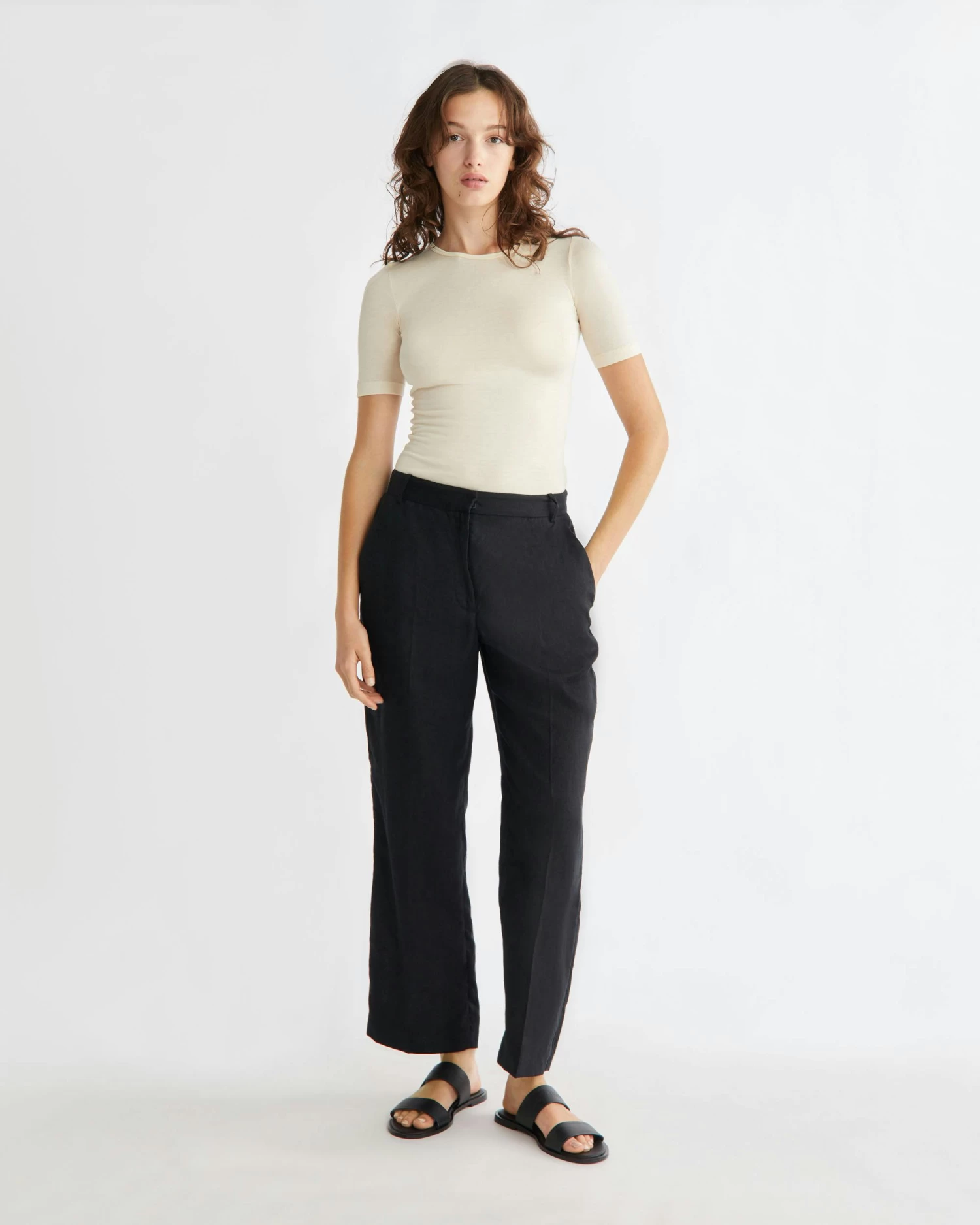 Calvin Klein Modal Silk Short Sleeve Top - Image 4
