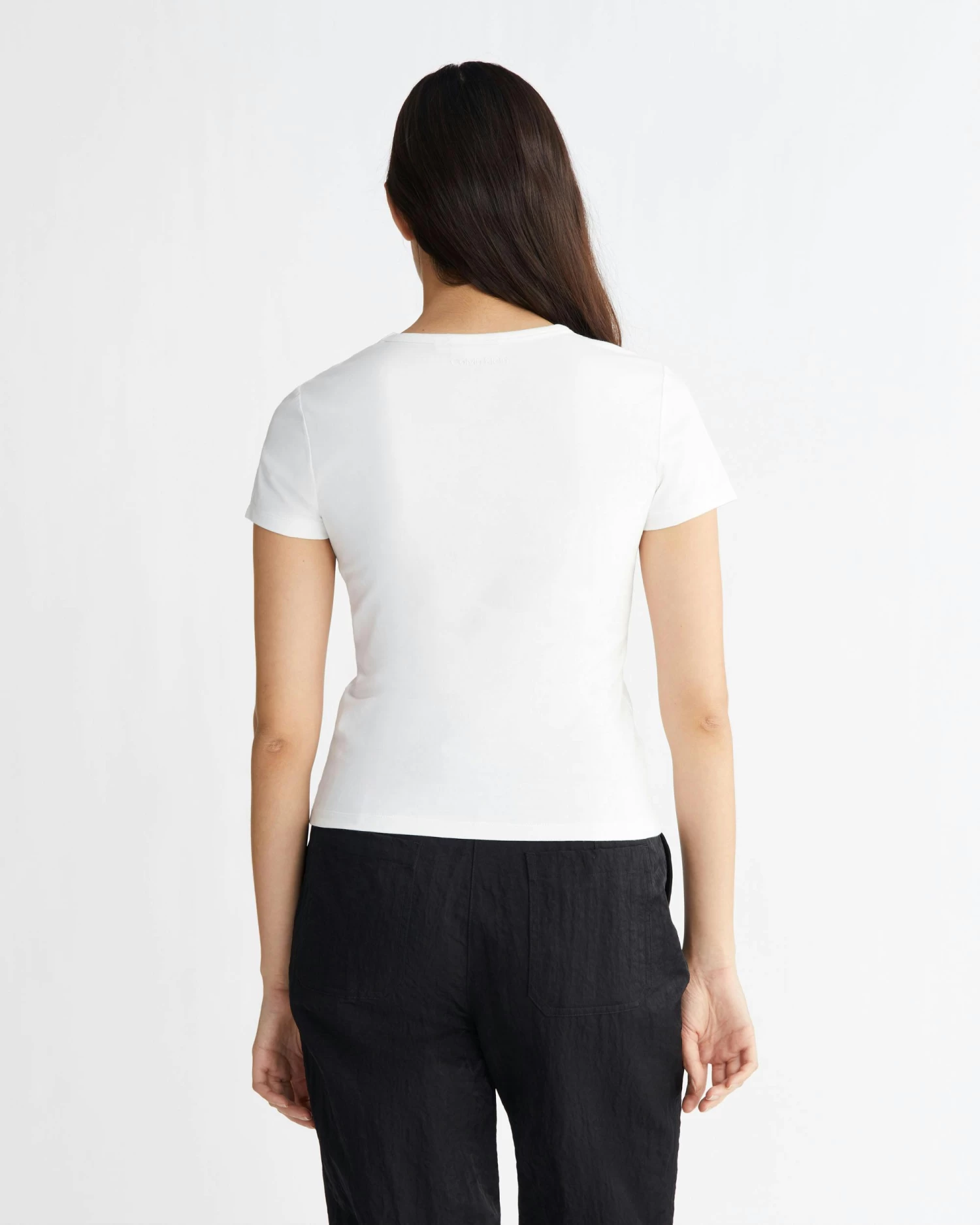 Calvin Klein Smooth Cotton Stretch T-Shirt - Image 2