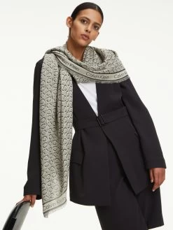 Calvin Klein Logo Jacquard Scarf