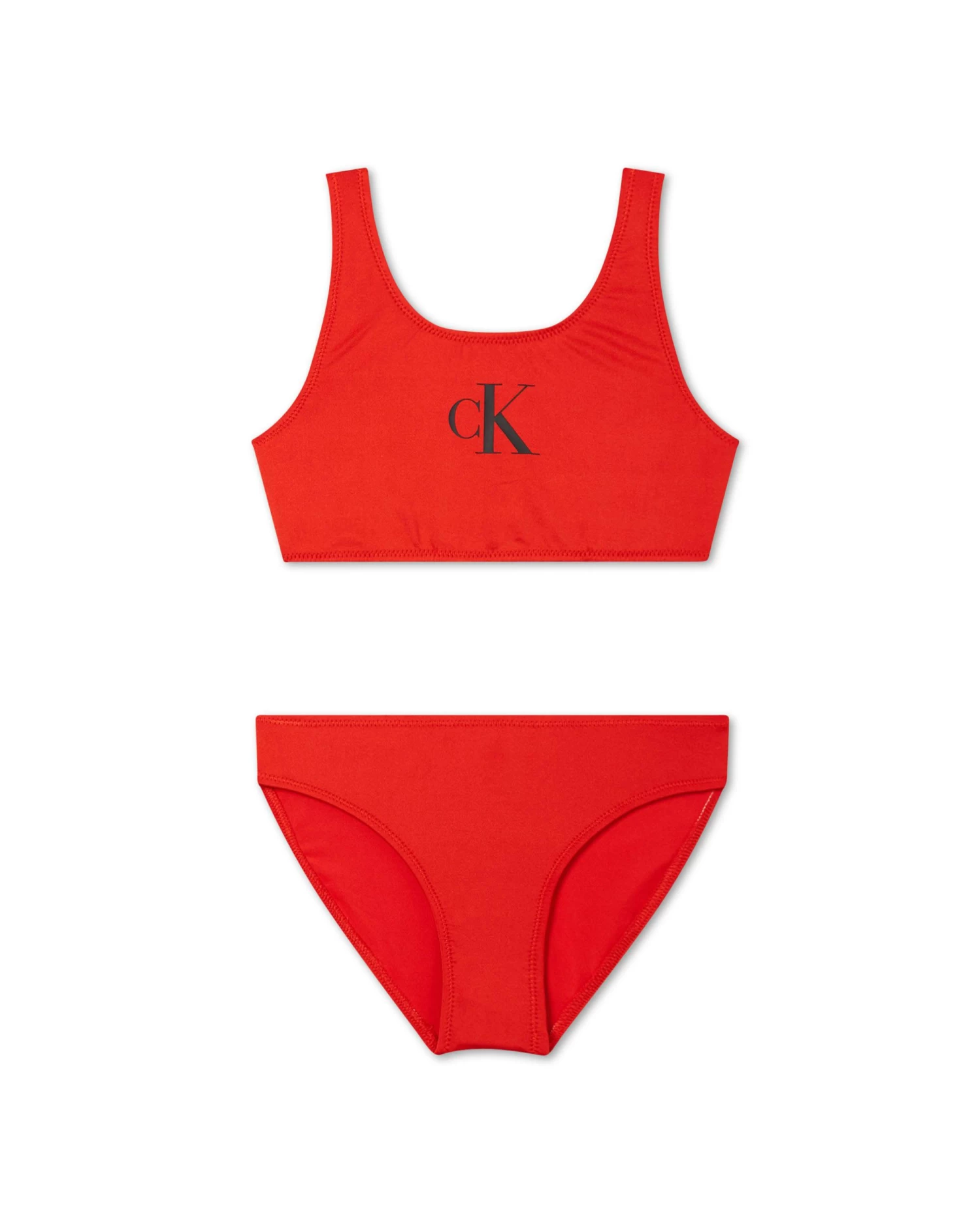 Calvin Klein Girls CK Monogram Bralette Bikini Set