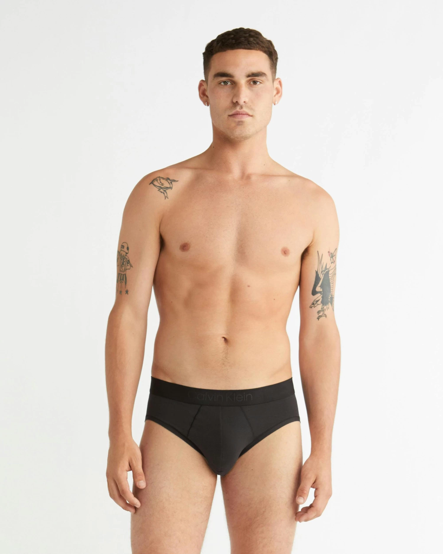 Calvin Klein CK Black Cotton Hip Brief