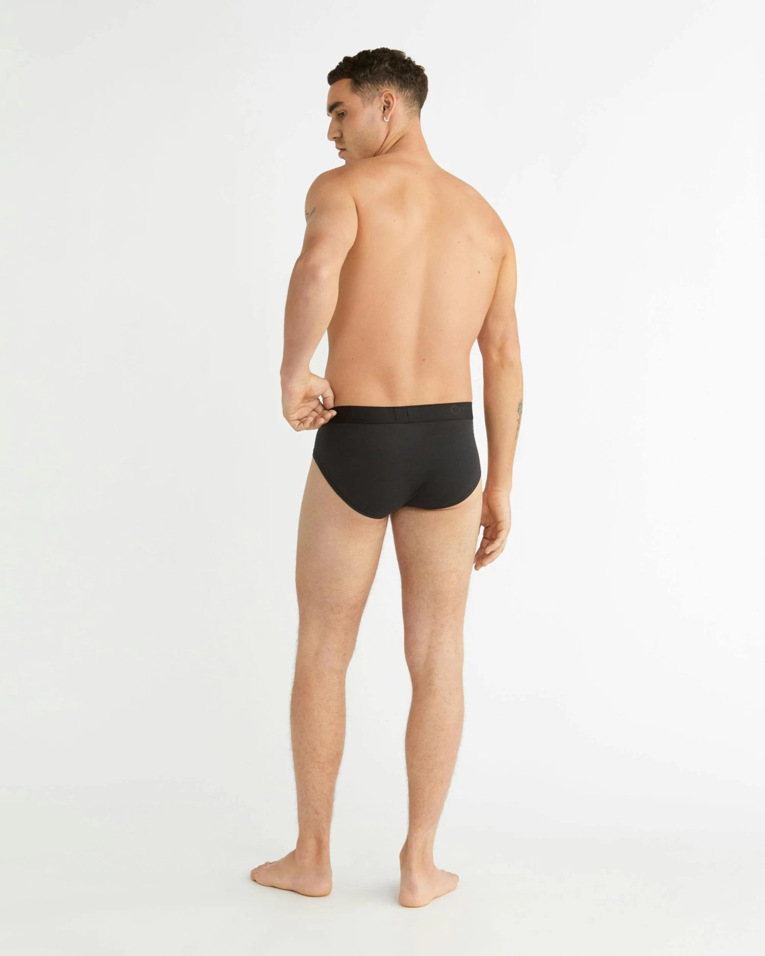 Calvin Klein CK Black Cotton Hip Brief - Image 2