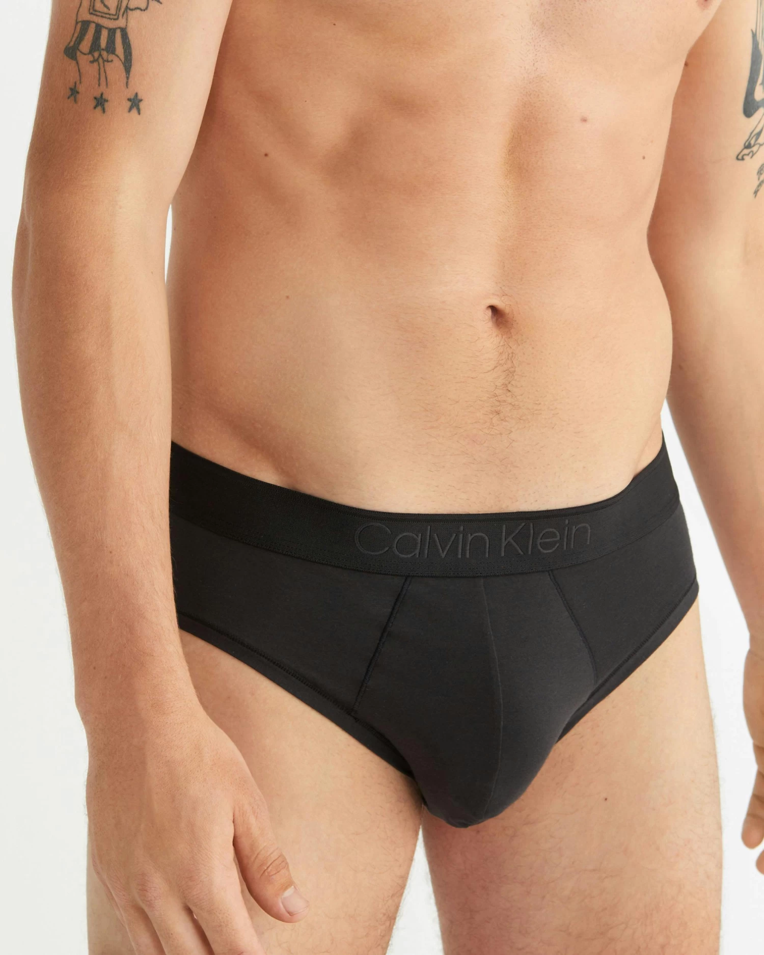 Calvin Klein CK Black Cotton Hip Brief - Image 3