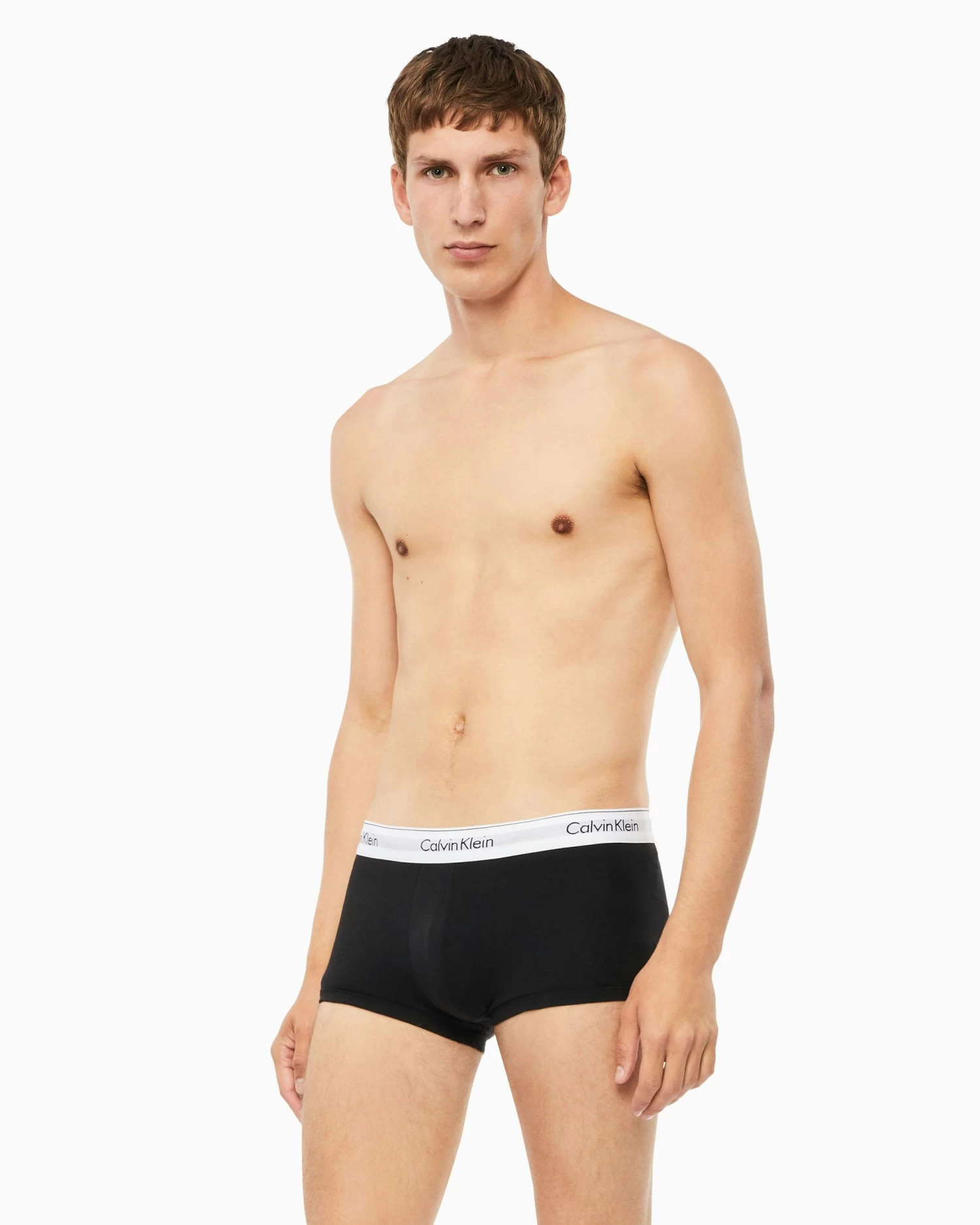 Calvin Klein Modern Cotton Stretch 3 Pack Naturals Low Rise Trunk - Image 2