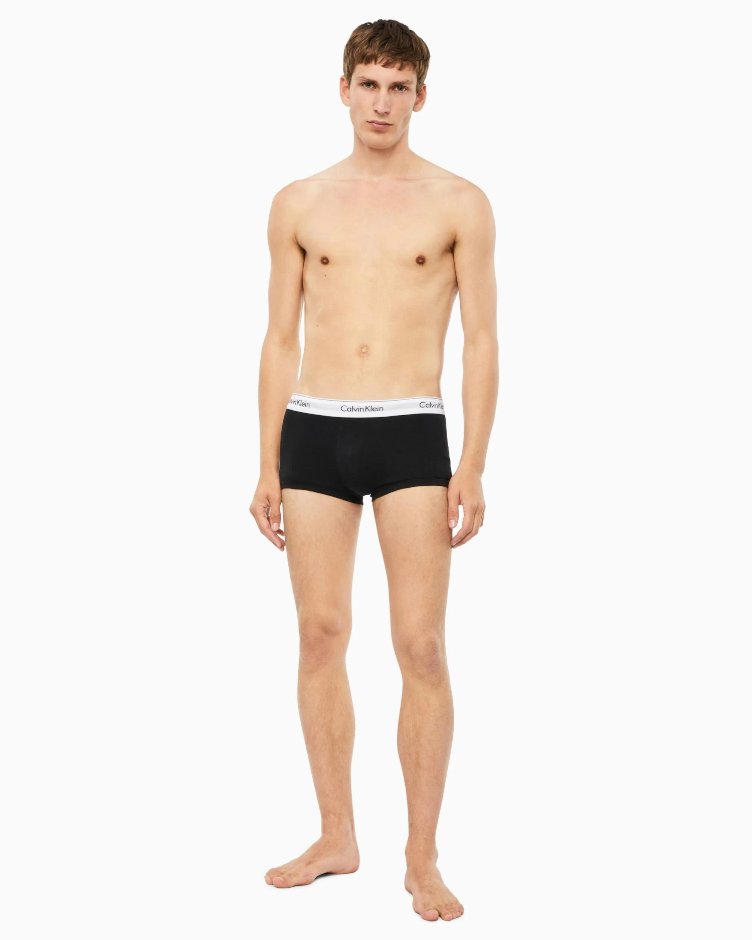 Calvin Klein Modern Cotton Stretch 3 Pack Naturals Low Rise Trunk - Image 5