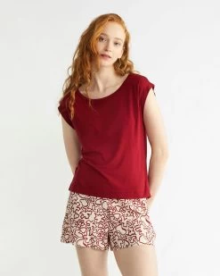 Calvin Klein Ultra-Light Lounge Wide Neck Sleep Top