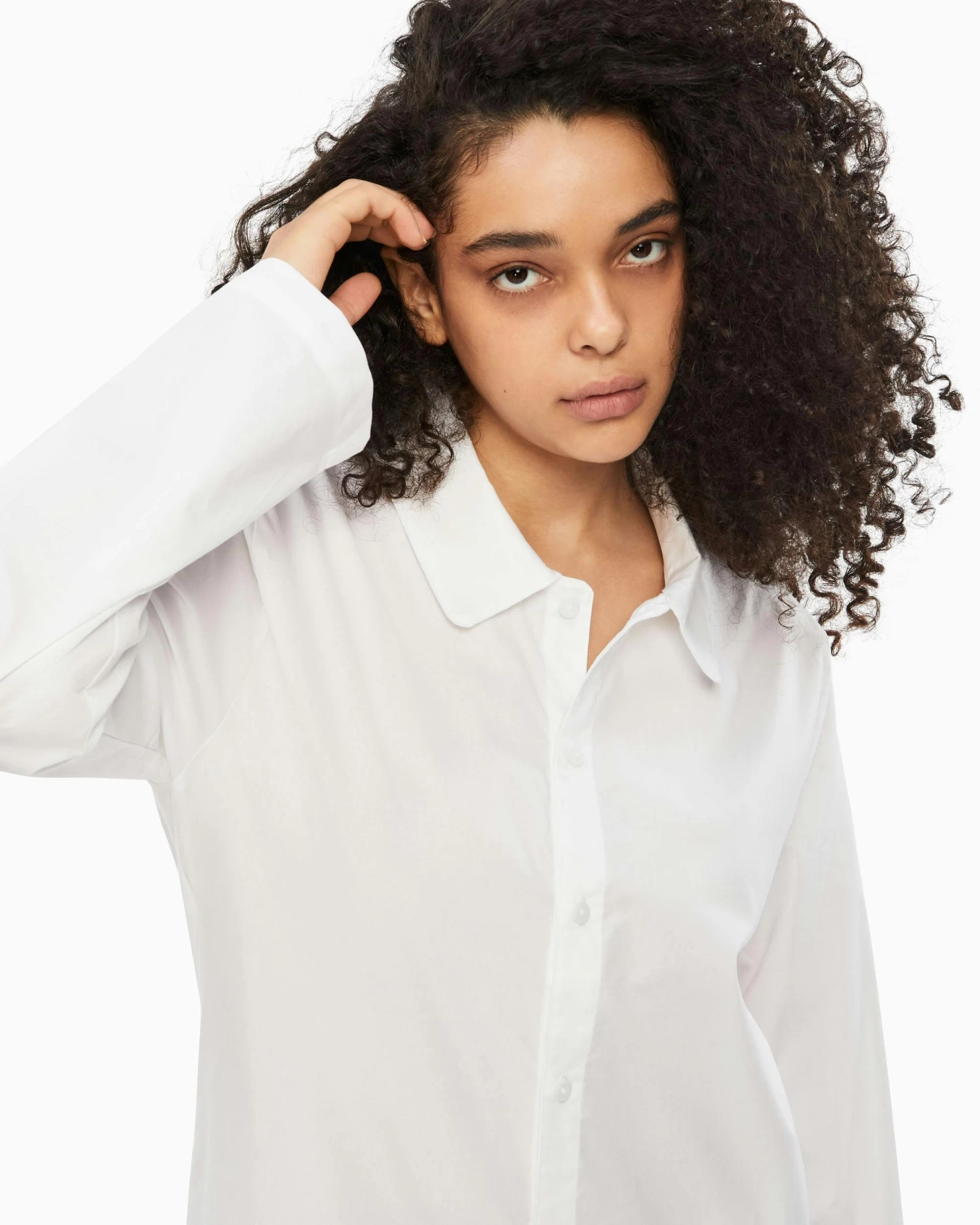 Calvin Klein Pure Cotton V Neck Top - Image 3