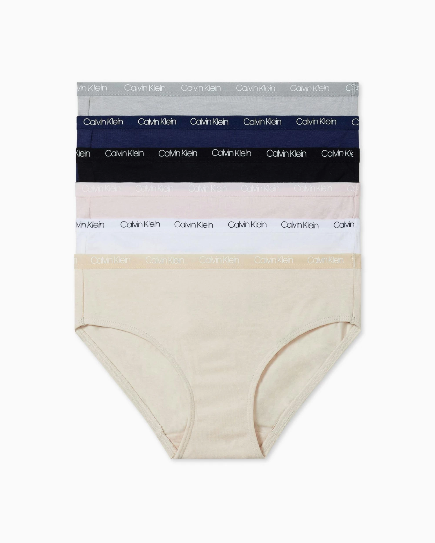 Calvin Klein Girls 6 Pack Bikini Briefs