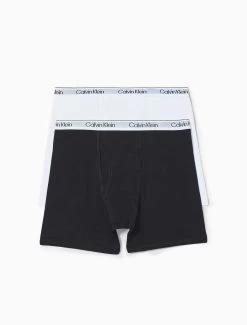 Calvin Klein Boys Modern Cotton 2-Pack Boxer Briefs