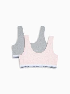 Calvin Klein Girls Modern Cotton 2 Pack Bralettes
