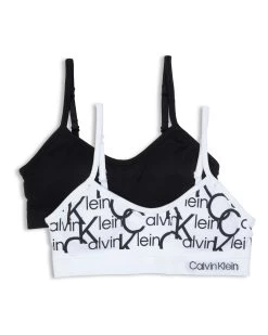Calvin Klein Girls 2 Pack Seamless Crop