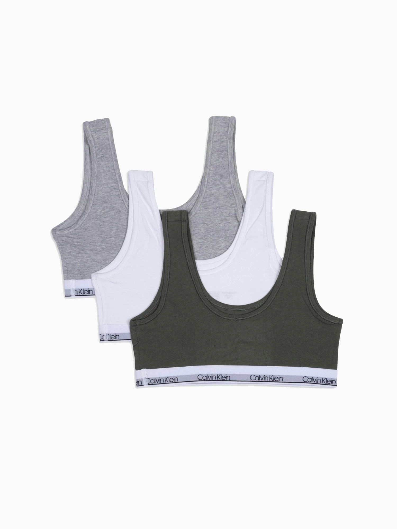 Calvin Klein Girls Modern Cotton 3 Pack Bralettes - Image 2