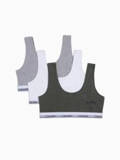 Calvin Klein Girls Modern Cotton 3 Pack Bralettes