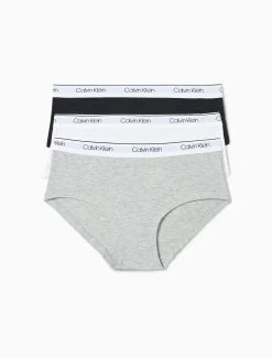Calvin Klein Girls Modern Cotton 3-Pack Hipster Briefs