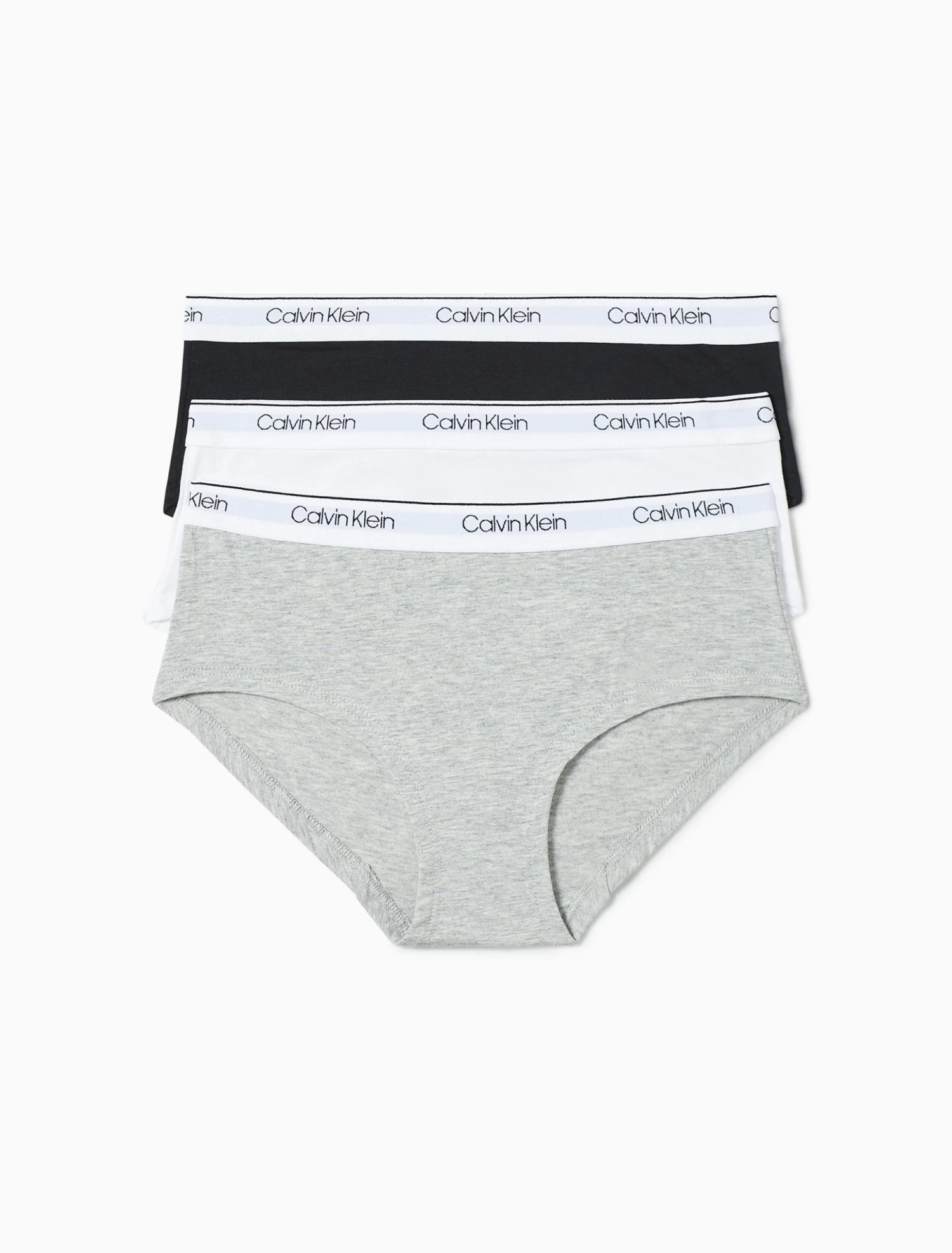 Calvin Klein Girls Modern Cotton 3-Pack Hipster Briefs