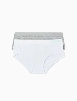 Calvin Klein Girls Seamless 2-Pack Hipster Briefs