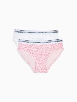 Calvin Klein Girls Modern Cotton 2-Pack Bikini Briefs