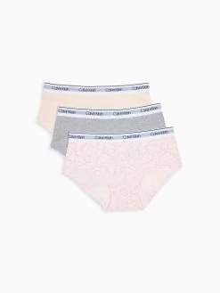 Calvin Klein Girls Modern Cotton 3 Pack Bikini Briefs