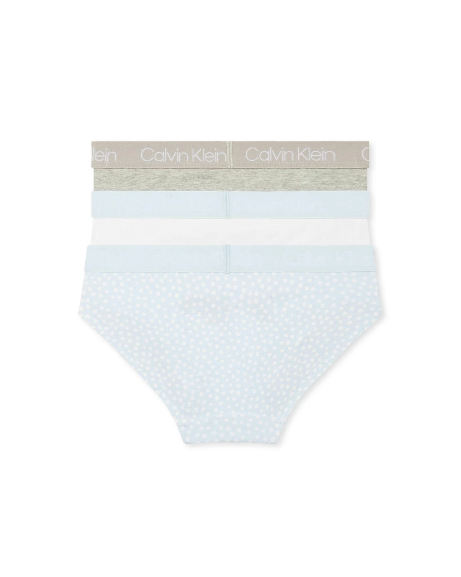 Calvin Klein Girls Monogram Basics 3 Pack Bikini Briefs - Image 2