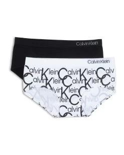 Calvin Klein Girls Seamless 2 Pack Hipster Briefs