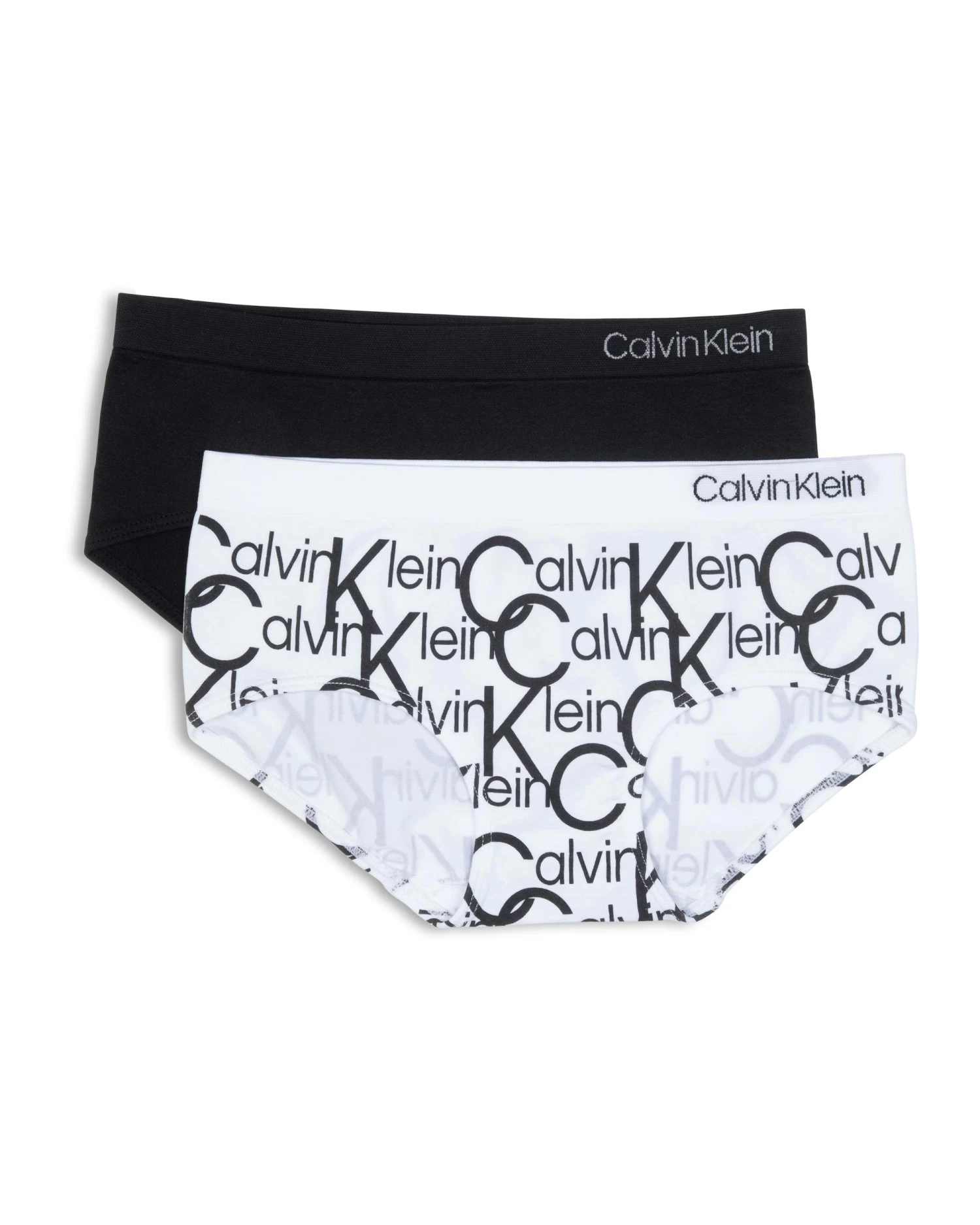 Calvin Klein Girls Seamless 2 Pack Hipster Briefs