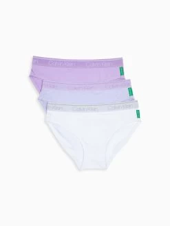 Calvin Klein Girls Recycled 3 Pack Bikini Briefs