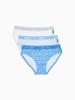 Calvin Klein Girls Recycled 3 Pack Bikini Briefs
