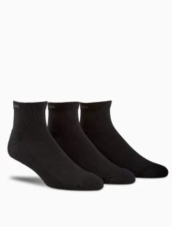 Calvin Klein 3 Pack Bamboo Blend Quarter Socks
