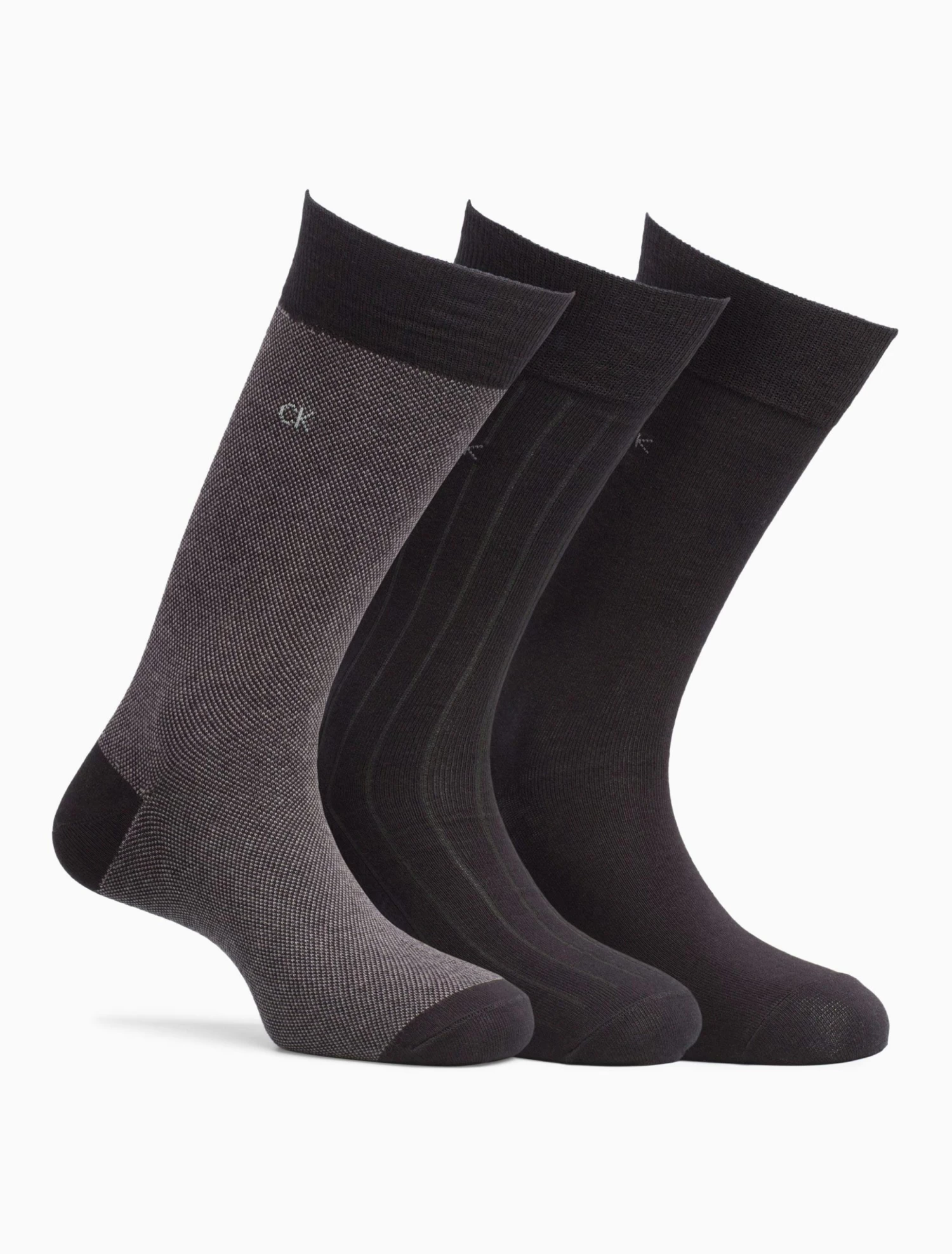 Calvin Klein 3 Pack Birdseye Crew Socks