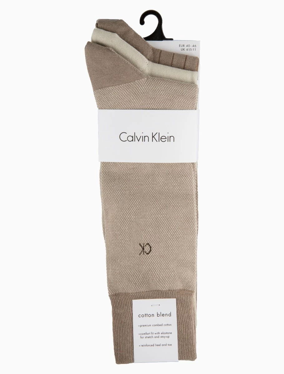 Calvin Klein 3 Pack Birdseye Crew Socks - Image 2